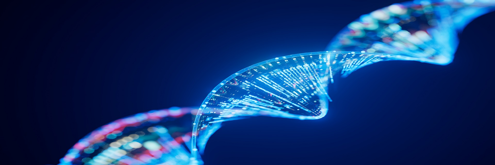 Technology items formed in a DNA shaped thread